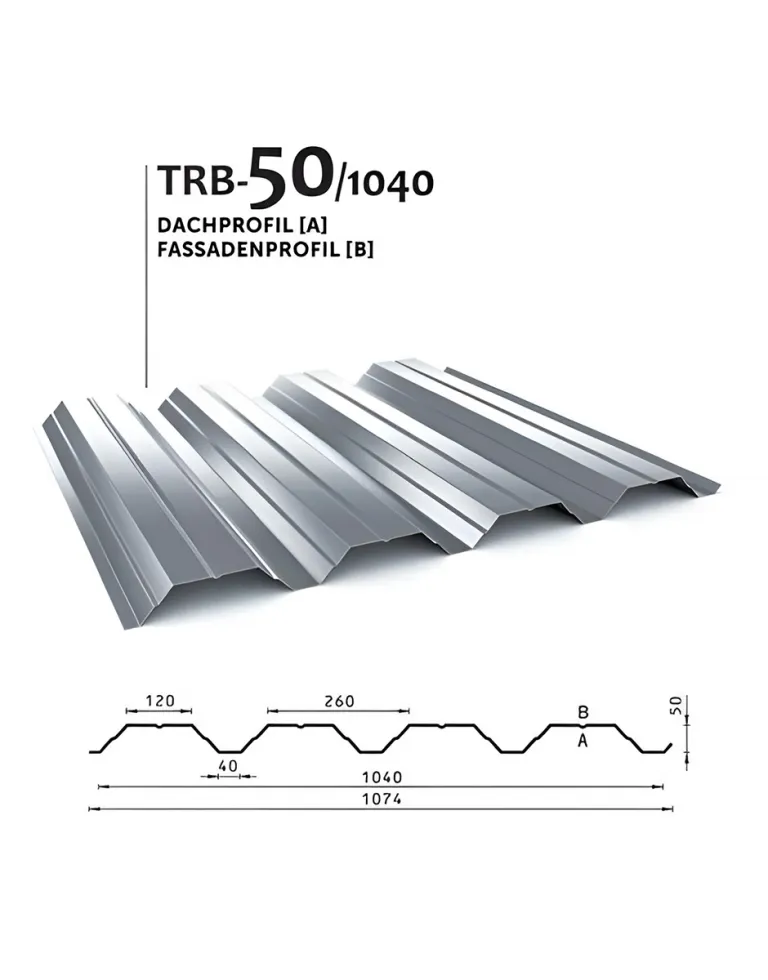 Strešný/fasádny profil TRB - 50/1040