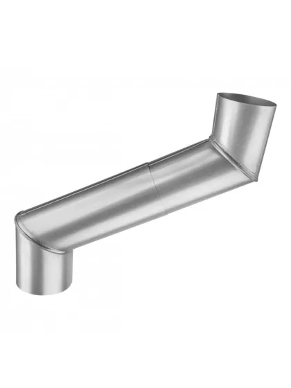 Zvodové horné-S koleno cínované 72°