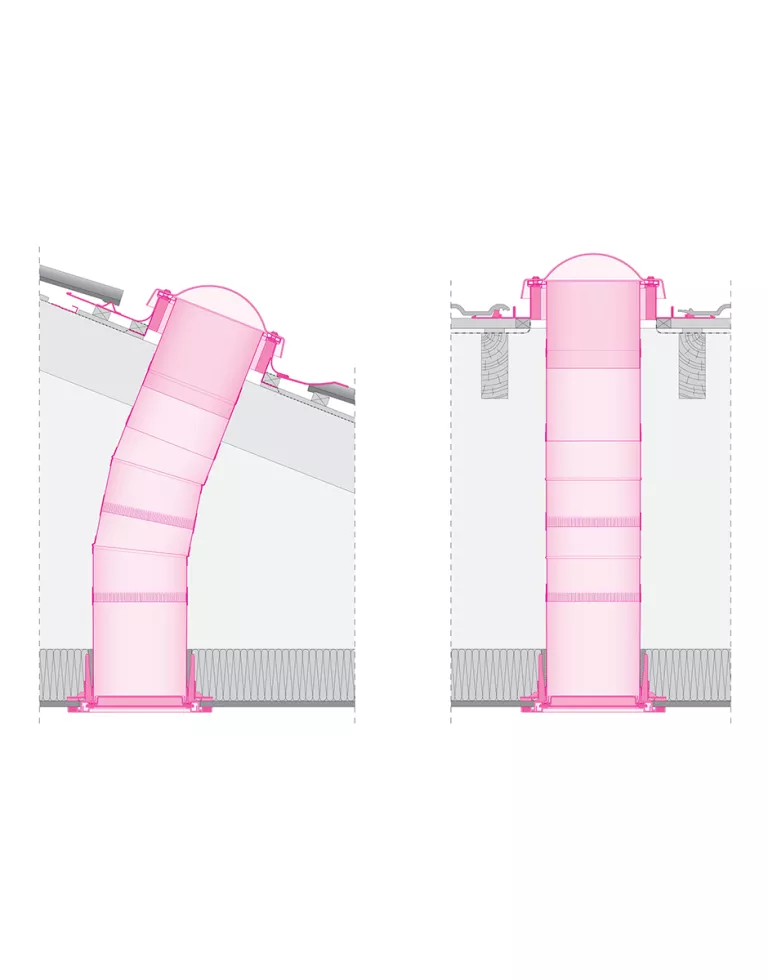 Svetlovod SRD s kupolou a pevným tubusom