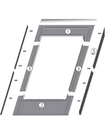 Doplnkové lemovanie pre ploché krytiny