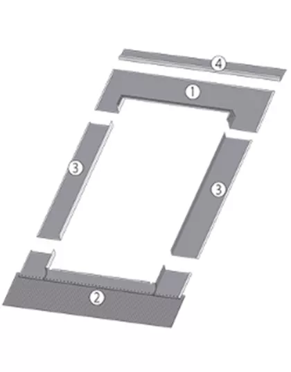 Doplnkové lemovanie pre plechové krytiny