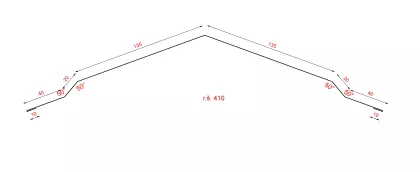 Hrebenáč na klik 410mm