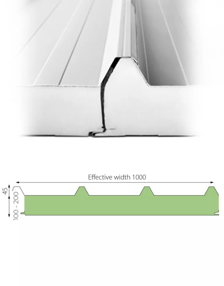MW Standard strešný sendvičový panel